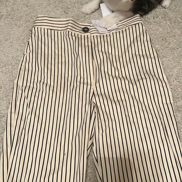 Topshop Flared Stripe Pants - Picture 1 of 6
